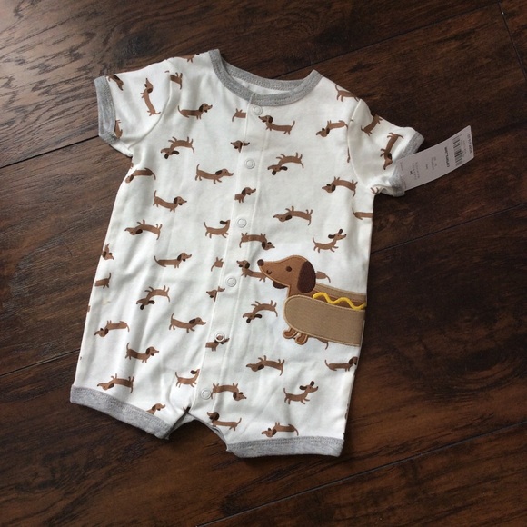 Carter's Other - Carter's Baby Boy Hot Dog Snap-Up Romper